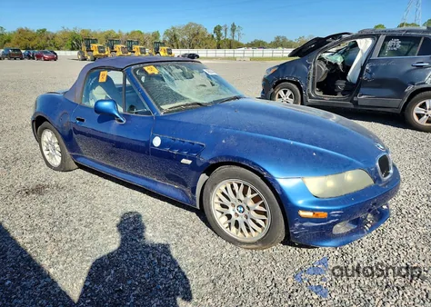 2002 BMW Z3 2.5 из США, поврежденный, VIN 4USCN33422LM06128